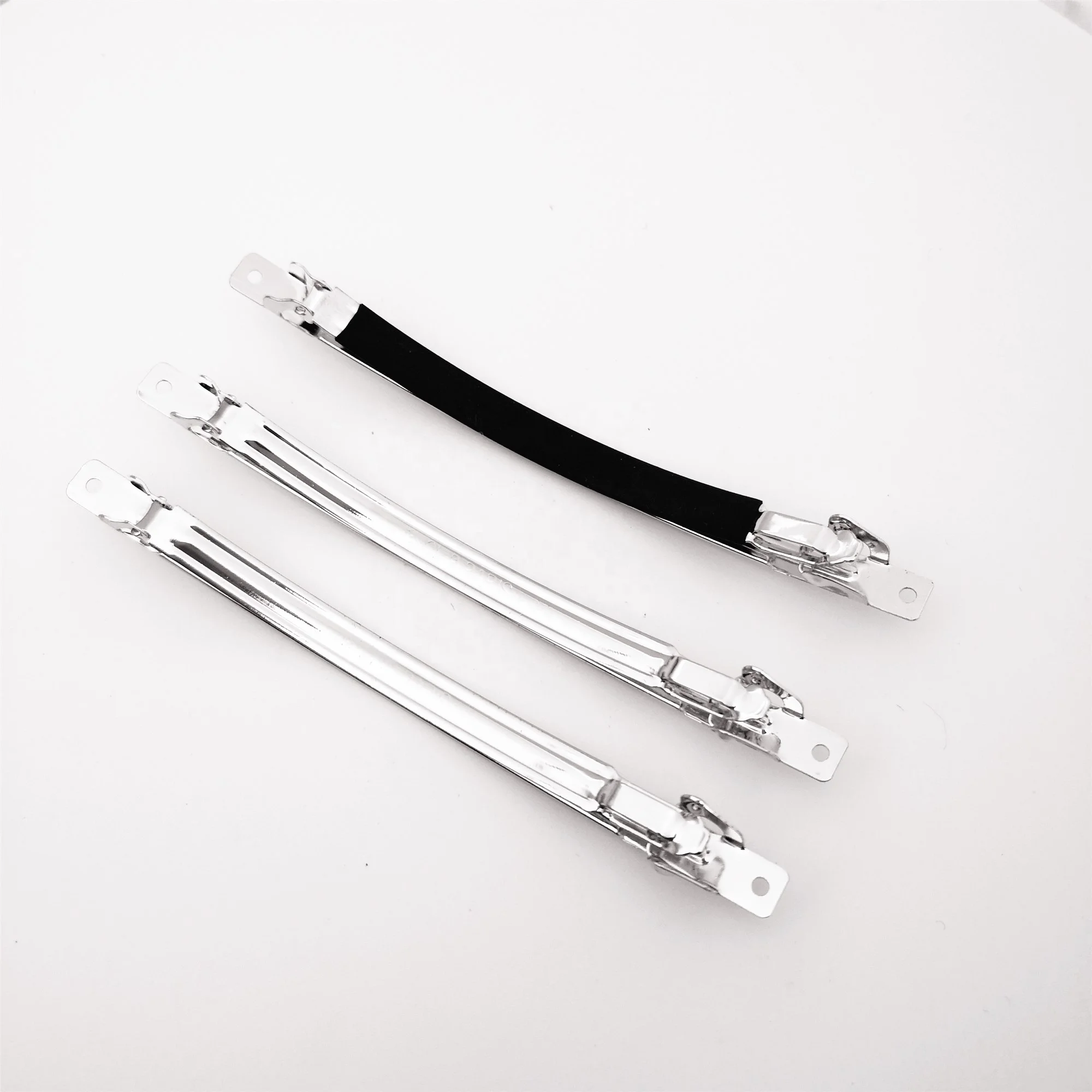 wholesale 3.228 inch gold Hairclip accessories word spring clip hair clip parts