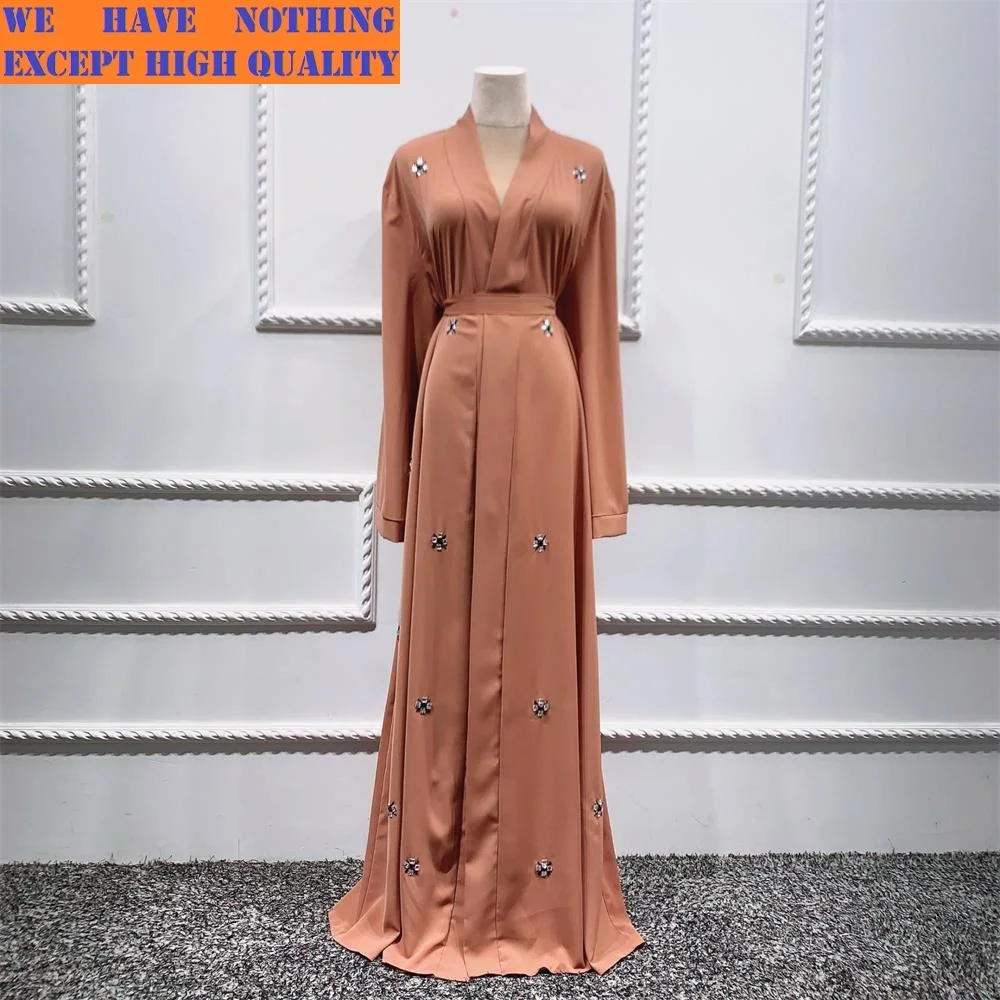 Wholesale jubah abayah turkey modest dubai satin kaftan traditional ethnic muslim long dress abaya islamic clothing for women