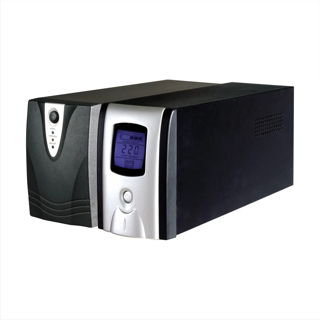 UPS 650va 800va Computer Offline UPS High Quality with LCD Display Power Backup LCD 12V Battery Uninterruptible Power Supply UPS