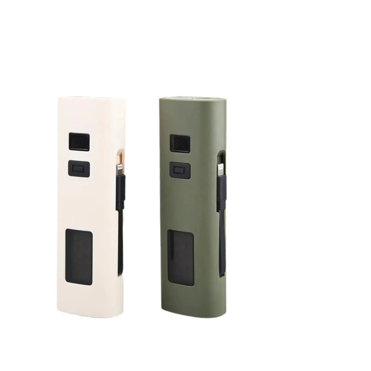 New multifunctional flashlight charging treasure with side light warning light digital power display working Bicycle head Light