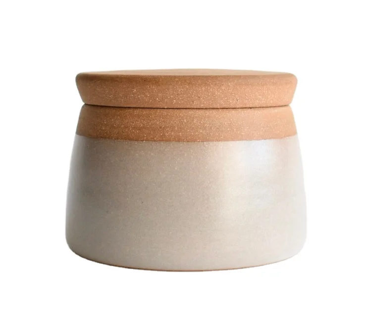 French Butter Crock Pottery Unique Design French Ceramic Butter Dish/Keeper allowing keeping butter at room temperature