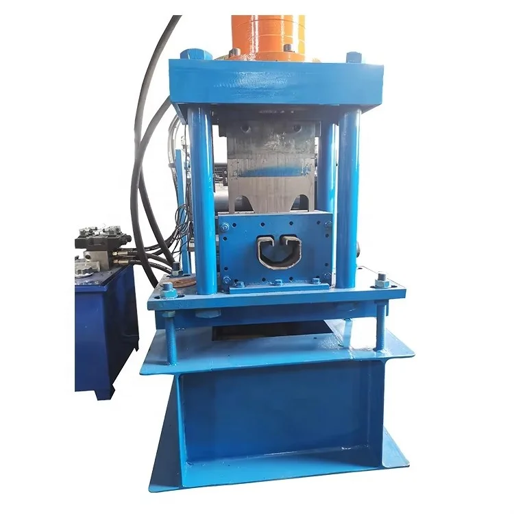 Hot Sale Full Automatic 100 Highway Peach Post Guardrail Steel Fence Cold Roll Forming Machine