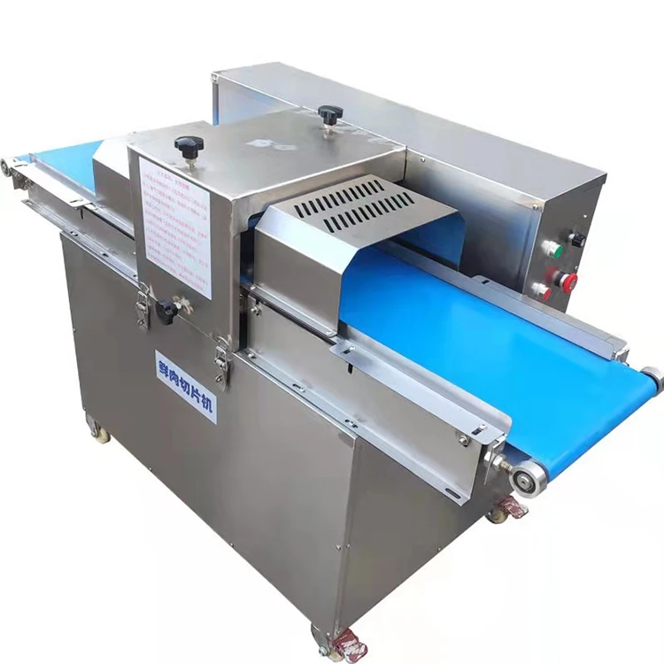 304 Stainless Steel Belt Conveyor Chicken Breast Filleting Machine,small Chicken Breast Horizontal Fresh Meat Slicer