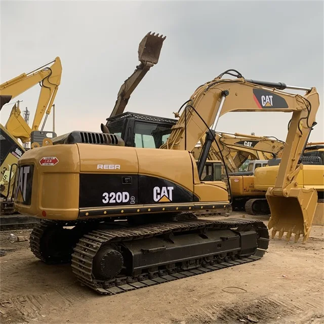 Cheapest Price 20 ton excavator, Caterpillar 320D Used Crawler Excavator with Hammer Line For Sale