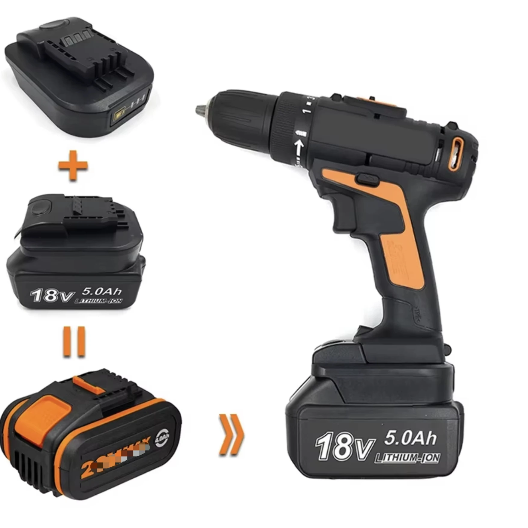 Battery Tool Adapter Converter for Makita 18V Lithium Battery BL1830 BL1430  to WORX 20V 4-Pin  WA35511 WA3561/3563/3564/3567/38