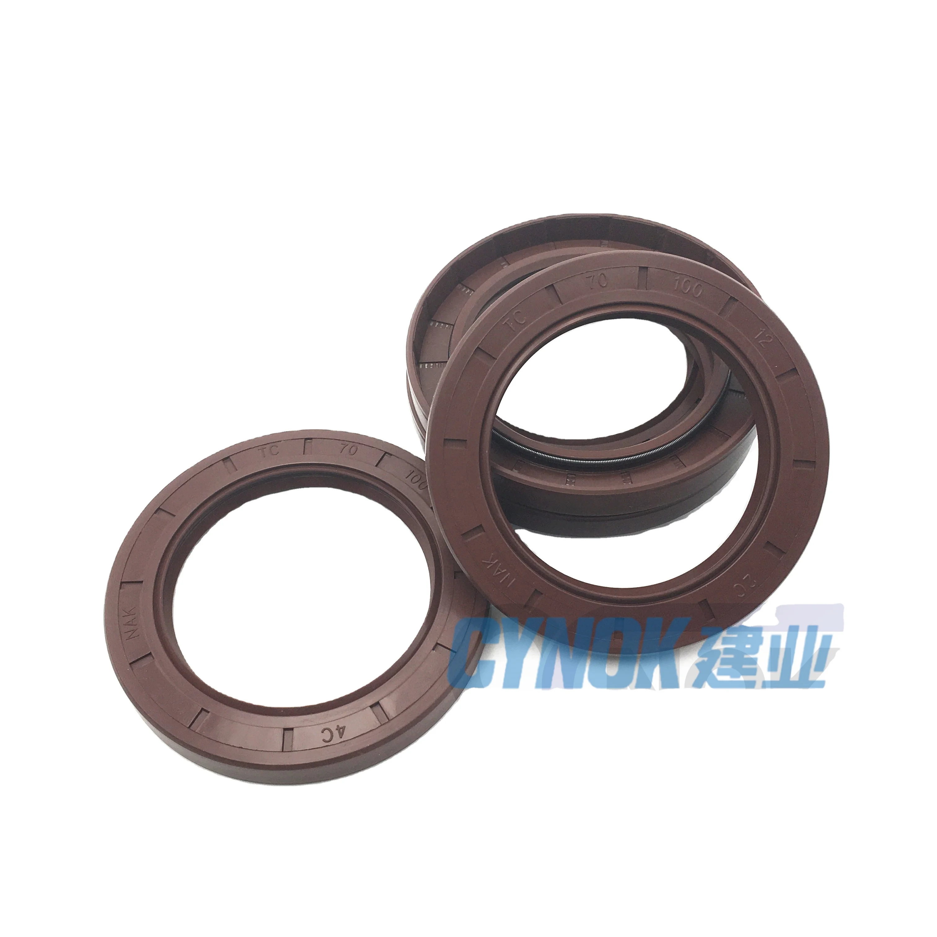 Тайваньское масляное уплотнение AK 70*100*12 мм Тип TC пружинная двойная герметичная губа FKM