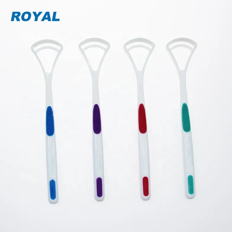 
Oral care plastic tongue cleaning scraper 