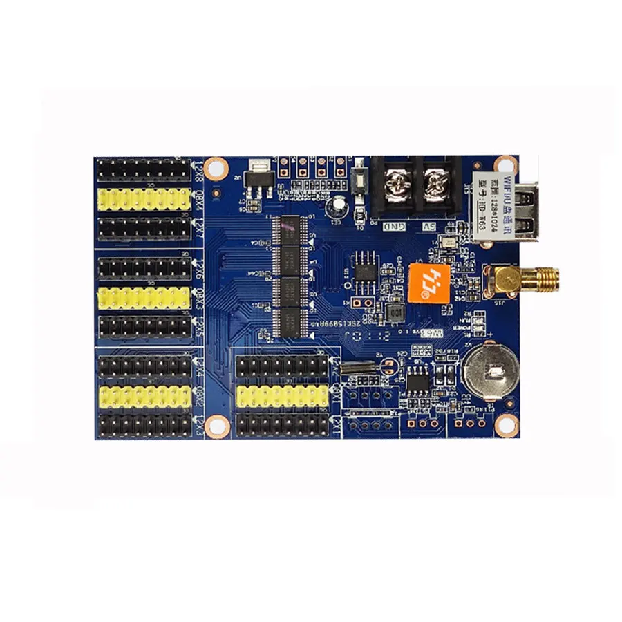 Huidu Single Dual Color  WIFI Control Card HD-W63 Use For P10 Single Color Led Module Display Screendandan