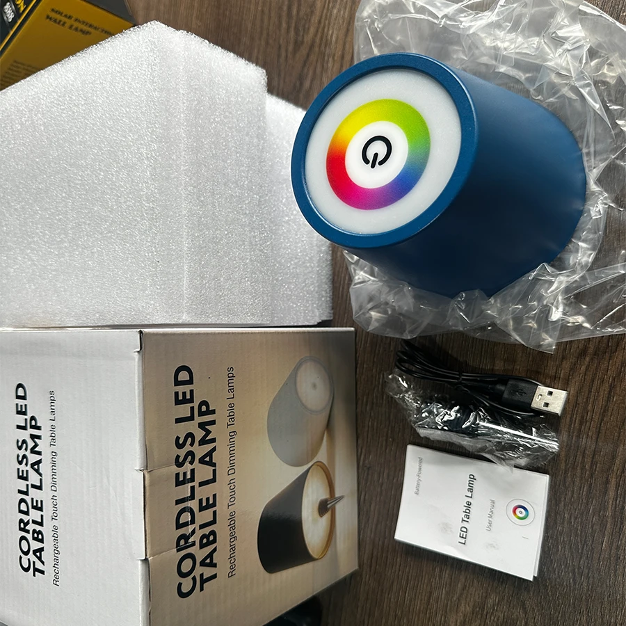 Bottle Light LED Wireless Cordless Rechargeable 1200Mah Battery Lampe de Table Sensor Touch Control DIY RGB LED Light For Decor