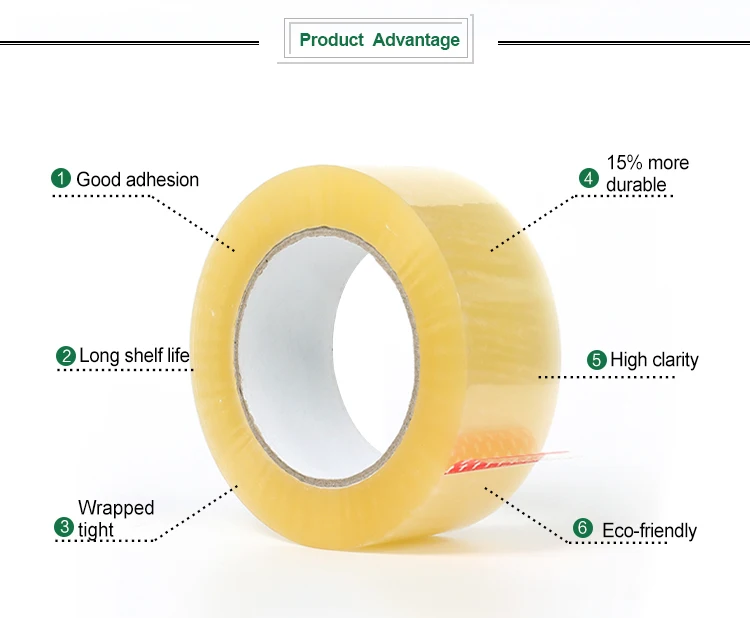 custom clear duct bopp packing adhesive packaging tape adhesive jumbo roll with logo for packaging