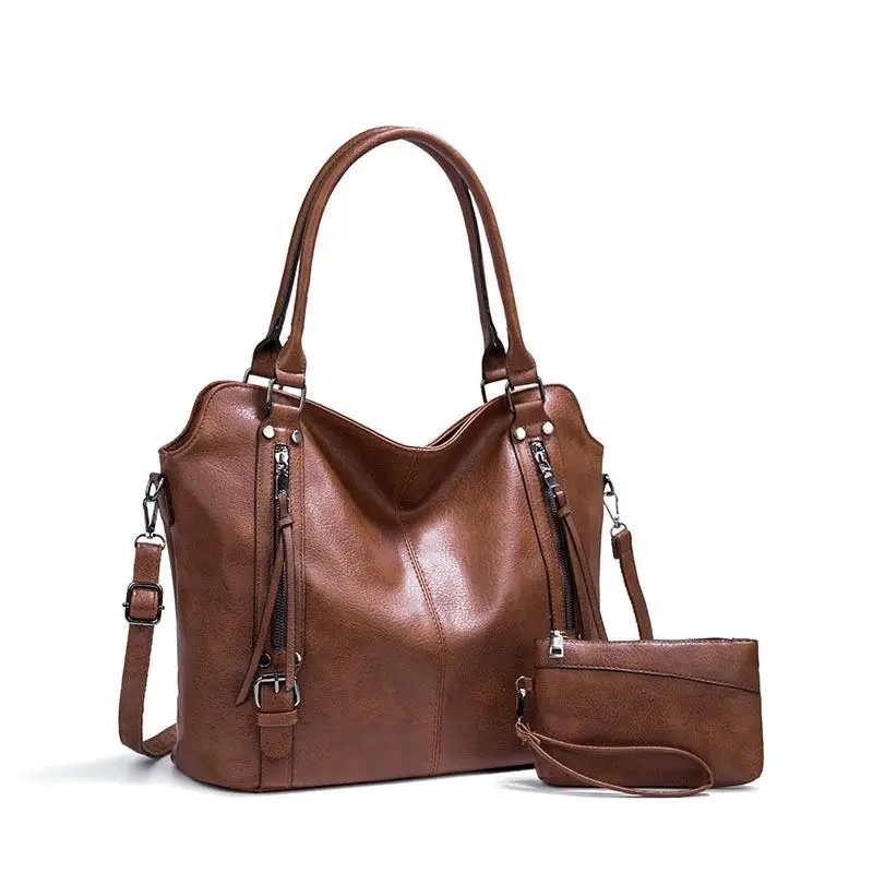 High Quality Big Capacity Women Handbag Luxury Women Bag Side Pockets Design Hand Bag PU Leather Totes Shoulder Bags Ladies