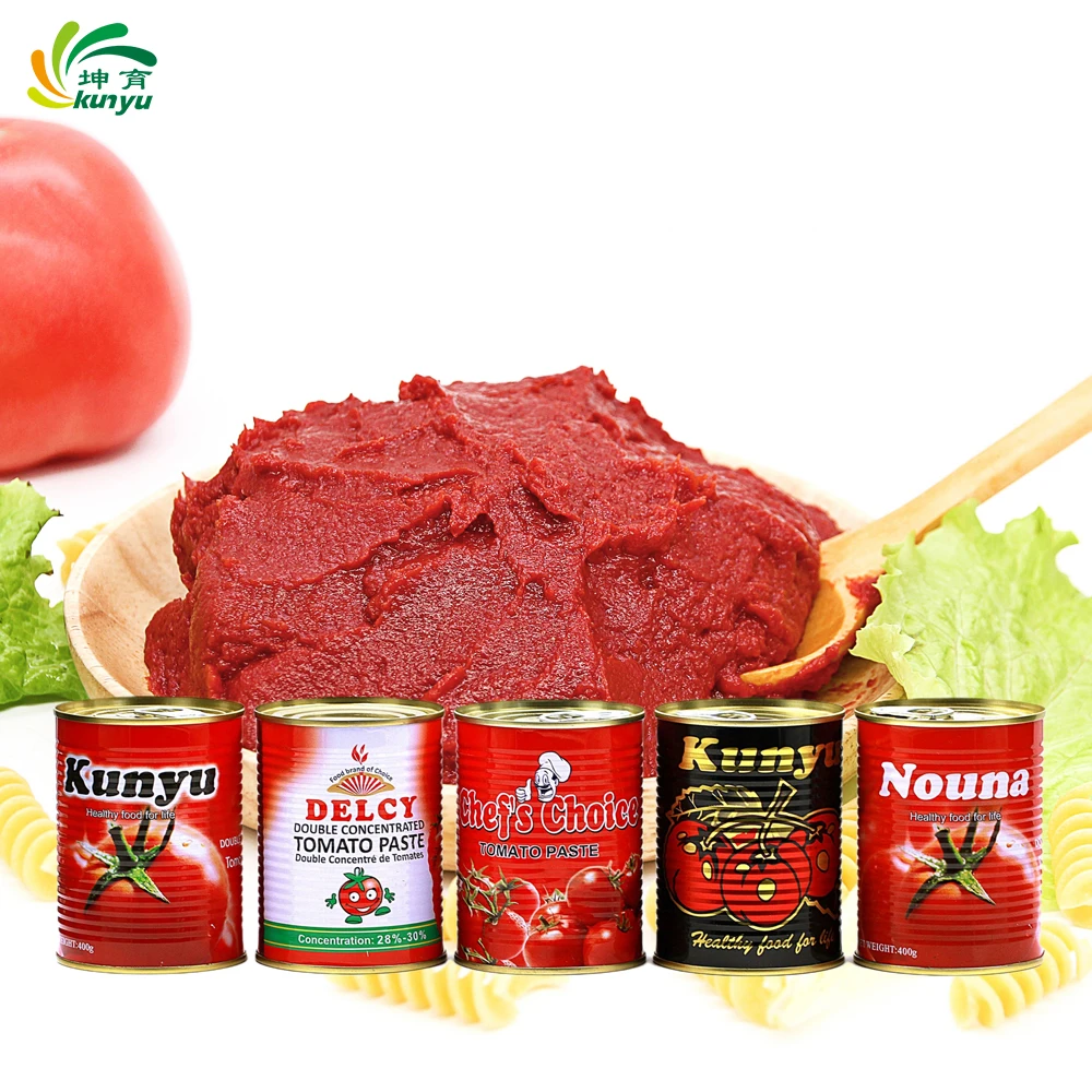 Консервированная томатная паста марки Kunyu, консервированный томатный соус всех размеров, легко открывается, оптовая цена