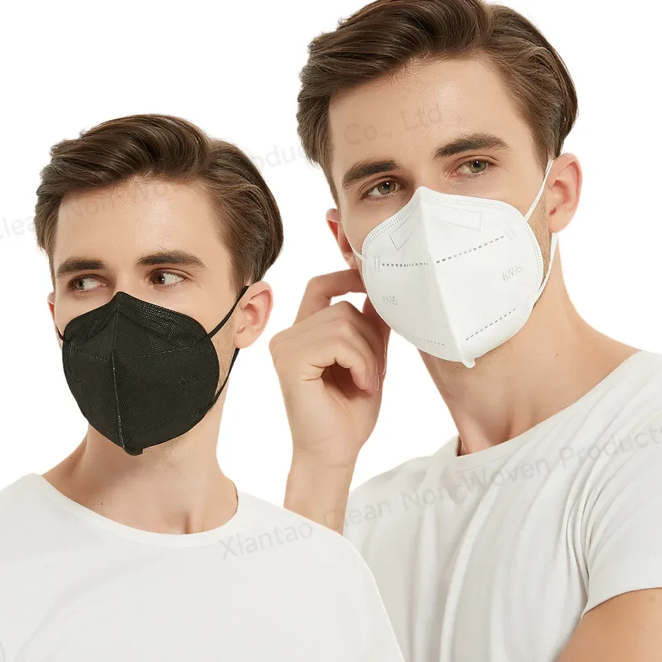 KN95 Mask 20 Pack 5 layer Protection High Quality Facemask with Carbon Wholesale kn95mask disposable Whitelist Factory Custom