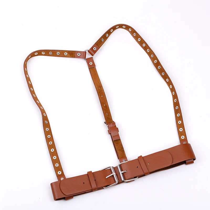 Rivet Decoration Punk Style Fashion Wide Leather Elastic Belts for WomenTop quality designer fashion wide metal leather belt