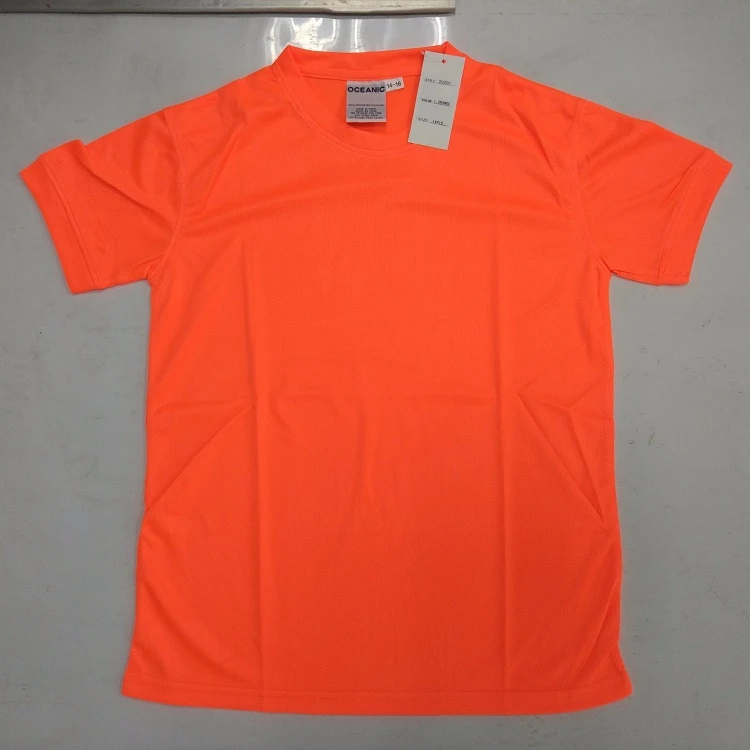 
Guangdong Factory New Arrival T Shirts Logo Custom Printed Tops Fashion Clothing Mens Womens Orange Polo Blank T Shirt 