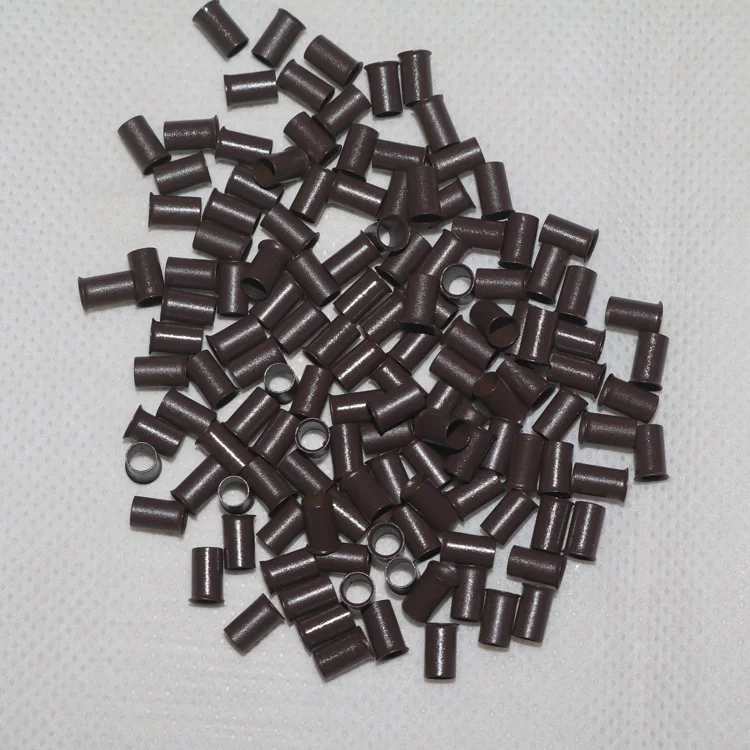 1000pcs 2.8/3.0/3.4 cm Copper Bell Micro Link Tubes Beads Locks Micro Rings for Hair Extensions