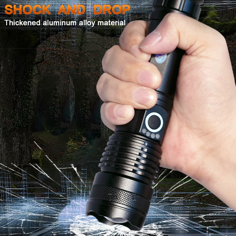 Led Flashlight Tactical Torch Zoomable Waterproof Flashlight for Emergencies