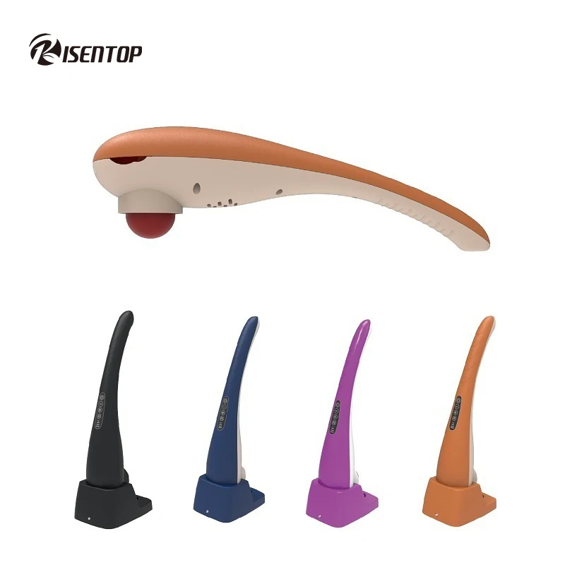 2019 Risentop H017 Body Massage hammer handheld hand  Relieve Ball Stick Pain Muscle Roller Back Massage Stick infrared dolphin