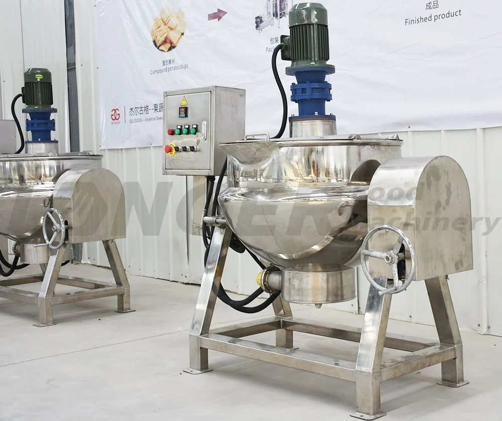 Electrical Jacked Kettle Caramel Sugar Cooking Pot Heating Type Sugar Boiling Machine