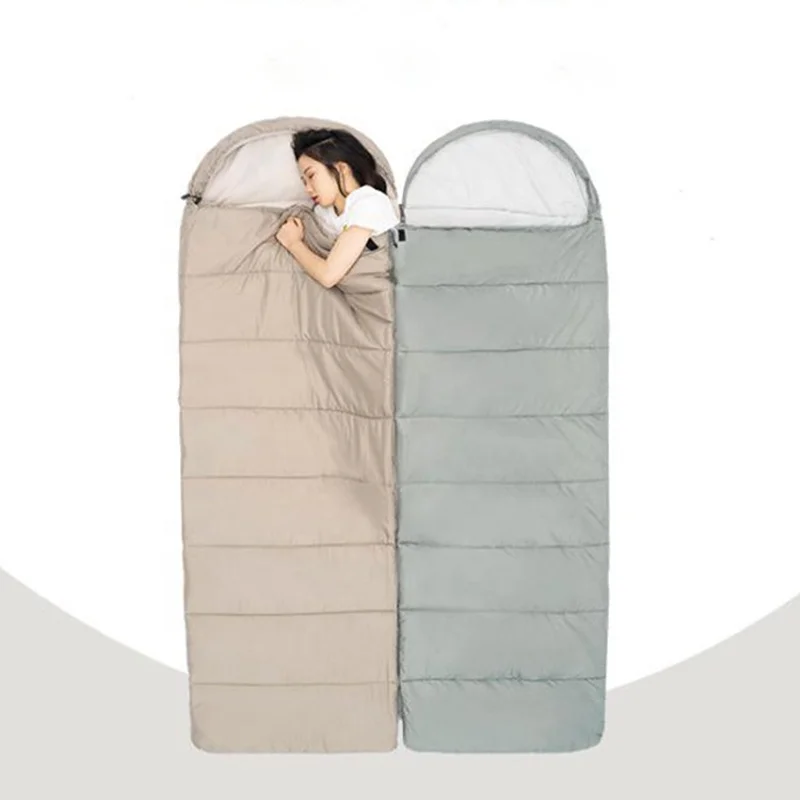Wholesale 4 season hollow cotton adult lightweight backpacking  envelope sleeping bags for camping