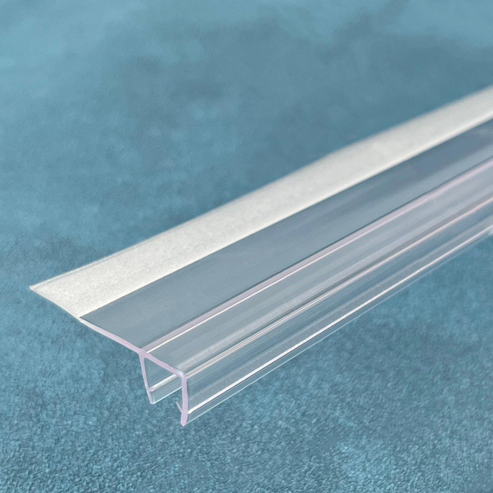 Shower Door Seal Strip Leaks Flexible Durable PVC Weather Stripping Frameless Glass Door Seal Sweep