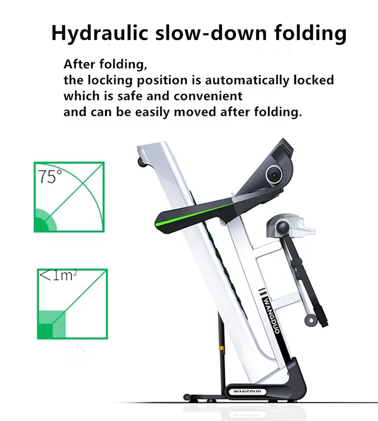 2024 New 10.1 TFT Electric Slope Fitness Running Machine Treadmill