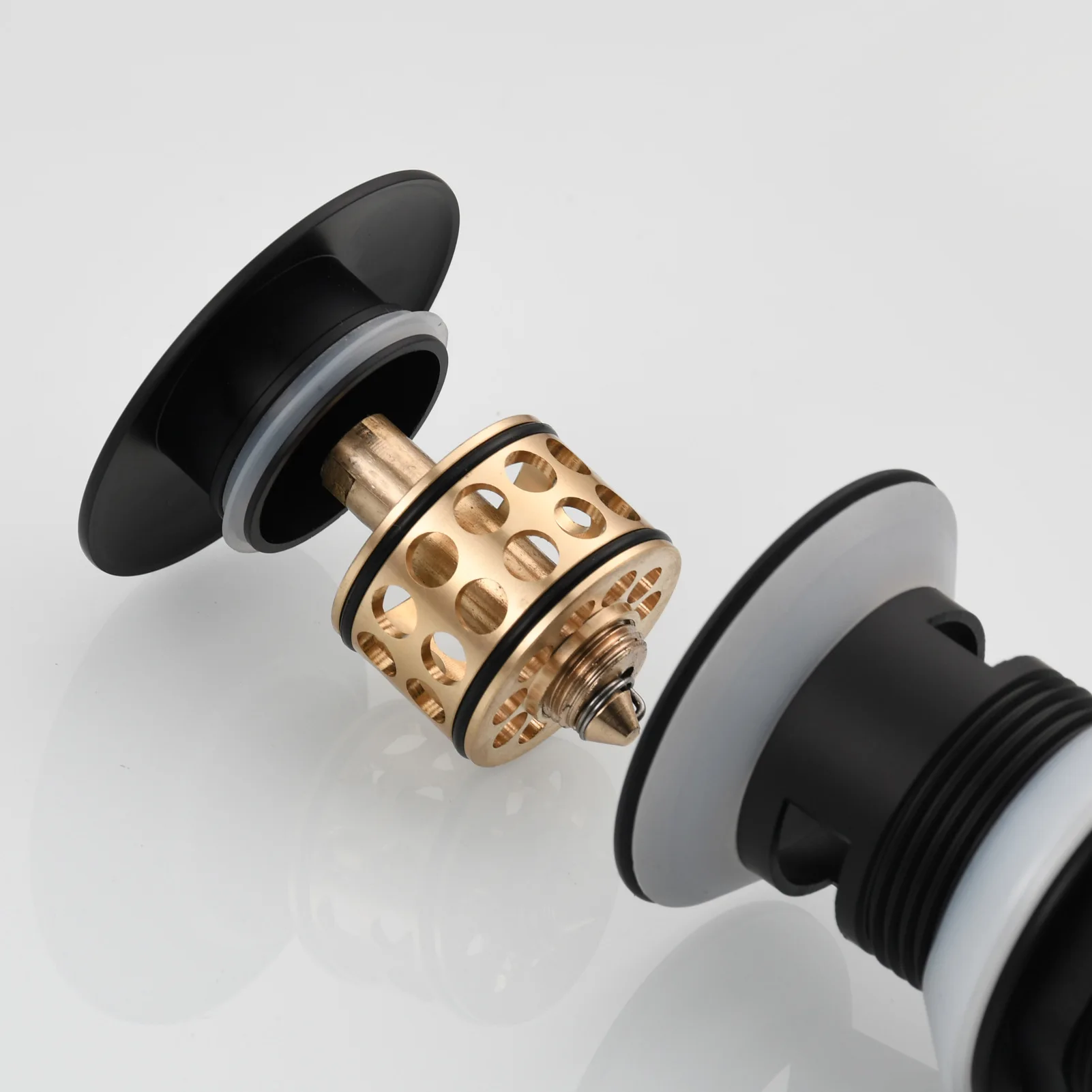 basin drain sink strainer black bathroom accessories toilet fitting pop up drain water drainage