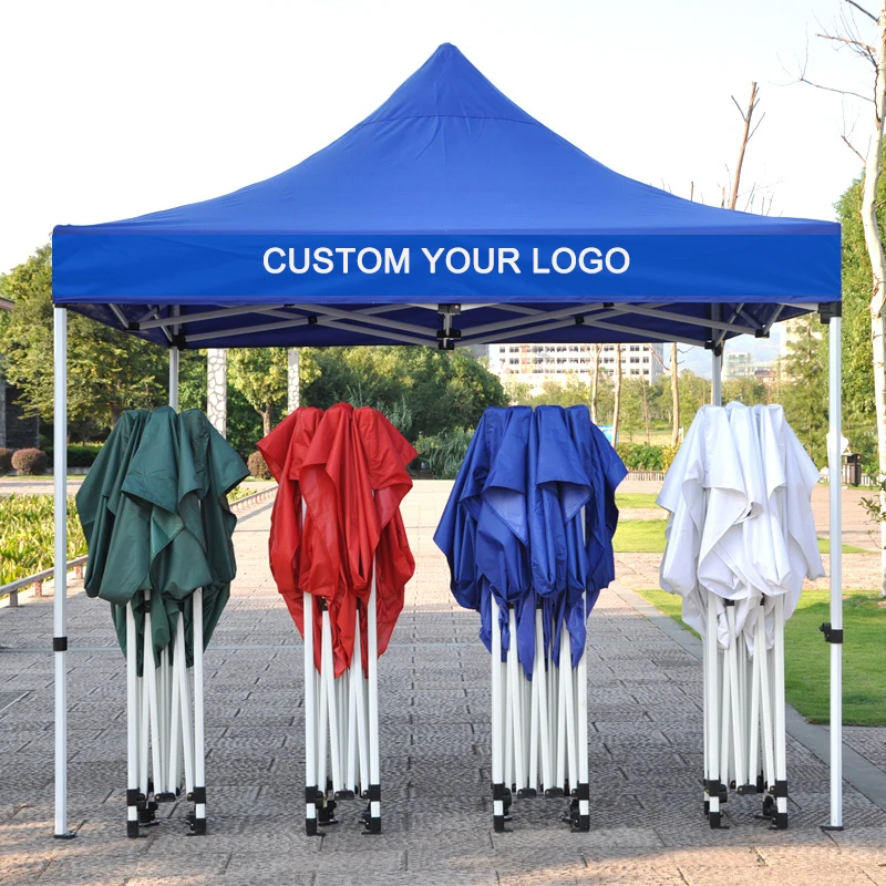 Custom Portable Easy 10x10 Pop Up Tent Garden 3x3 Gazebo Portable Canopy Tents With Side Walls Trade Shows Exhibition Tent