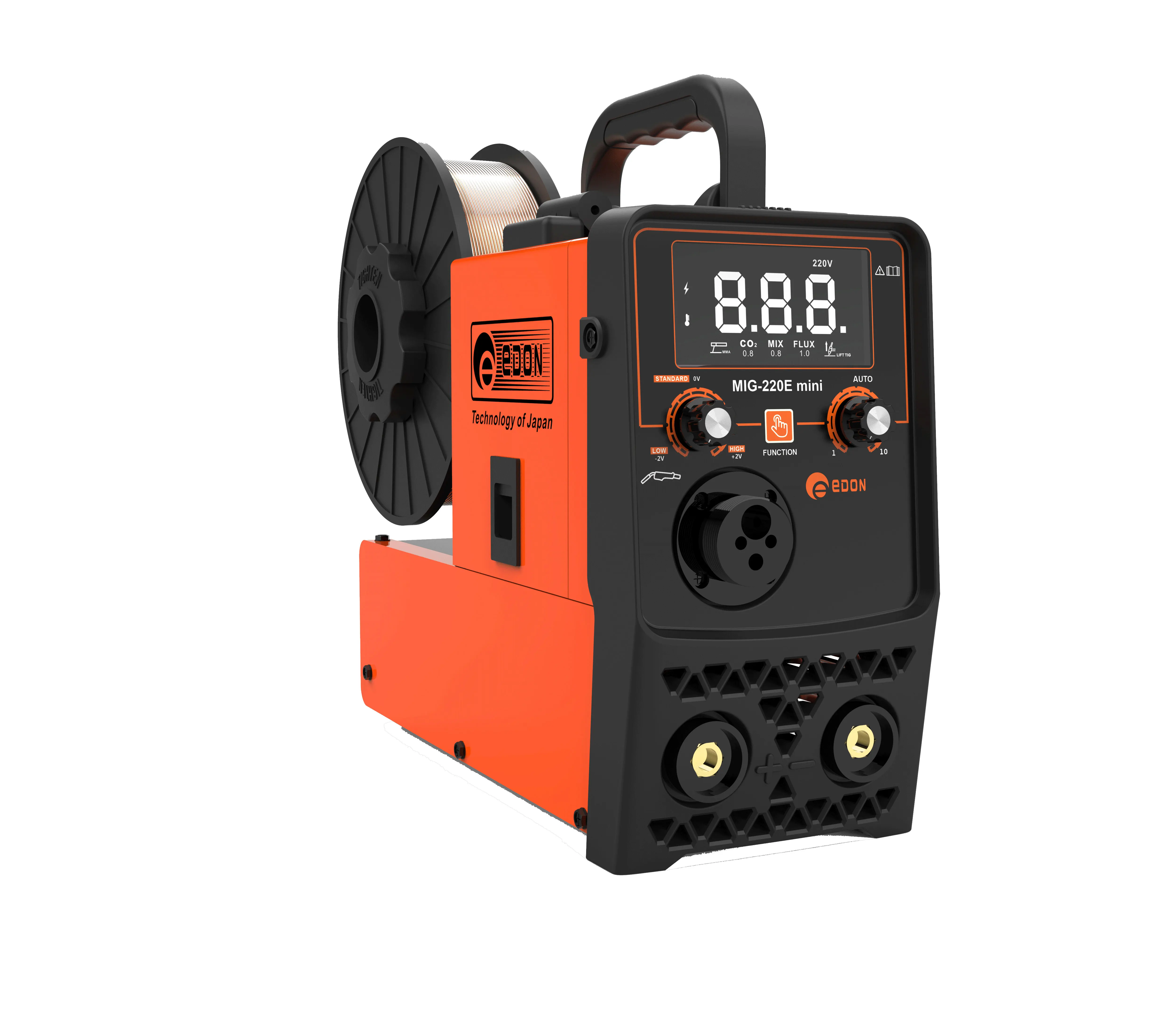 EDON MIG-120T MIG-215 digital gasless flux core 1KG 5kg wire small model welding machine welder