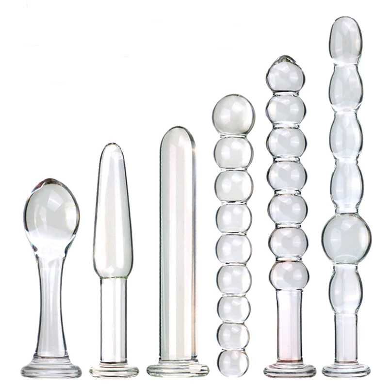 Hot selling sex toys glass anal plug  for adult sex game