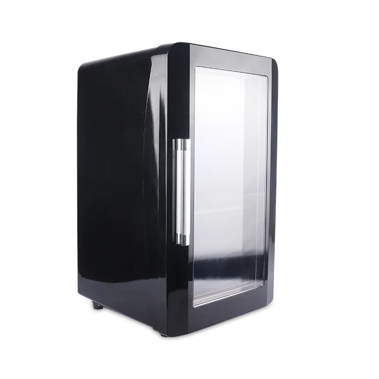 12v mini fridge freezer transparent door bar fridge mini bar cabinet with fridge