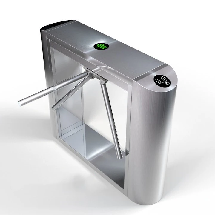  3 Arm Drop Turnstile Semi- Automatic Tripod Rfid Access Control
