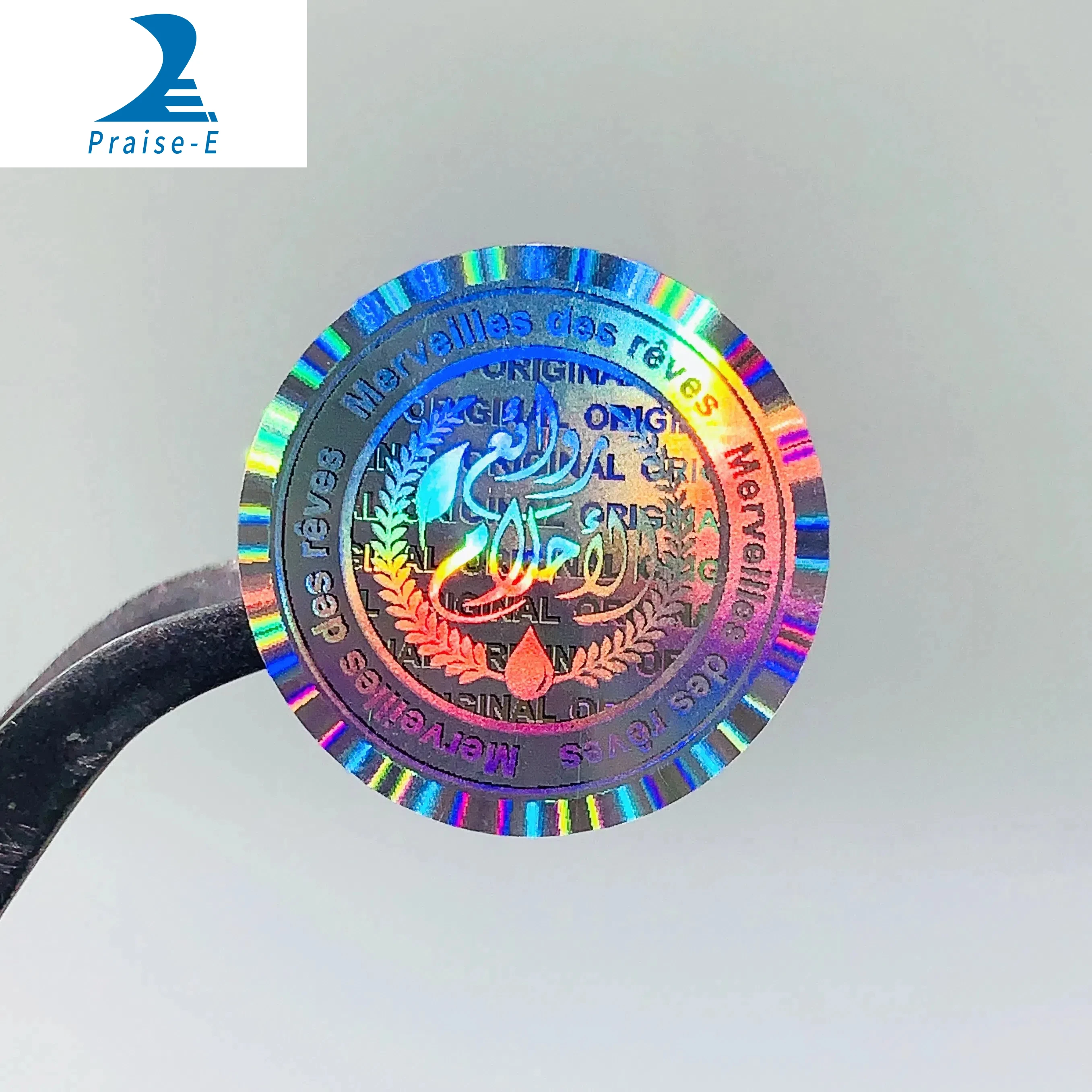 Dual channel hologram stickers custom  3d  stickers  custom logo security label