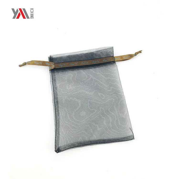 Factory supply custom organza drawstring gift pouch bag