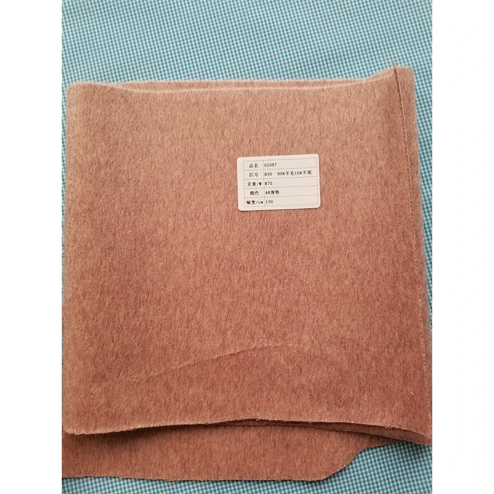 
Hot selling most popular 10% alpaca 90% wool 870g/m factory direct worsted wool fabric 