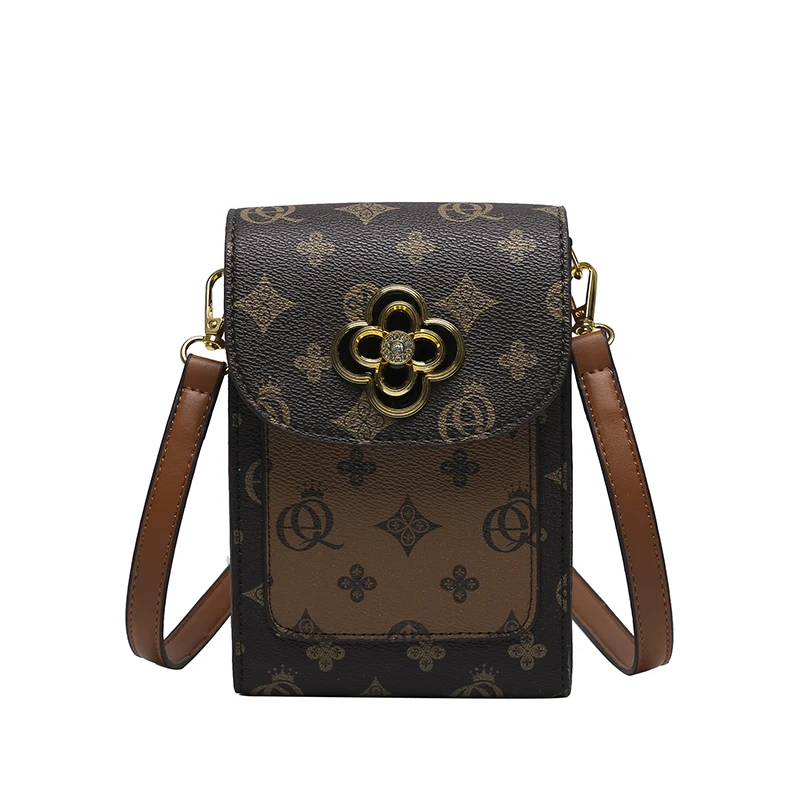 Hot sale Pu Leather Women Shoulder Handbag mini Sling Bags For kid Girls Shoulder  Wholesale Cell Phone Wallet messenger bag