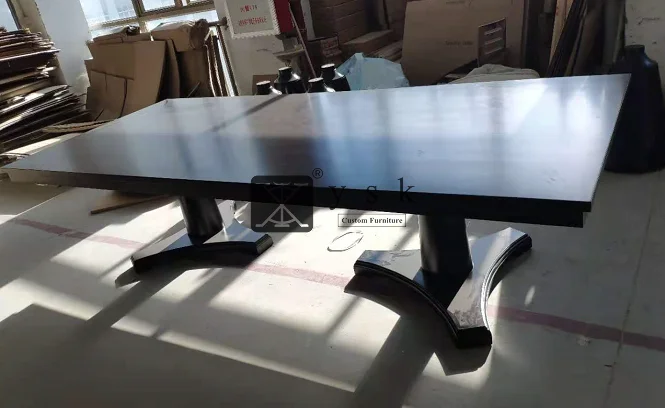 DT-026 Restaurant Hotel Suite Dining Room Wooden Dinner Table