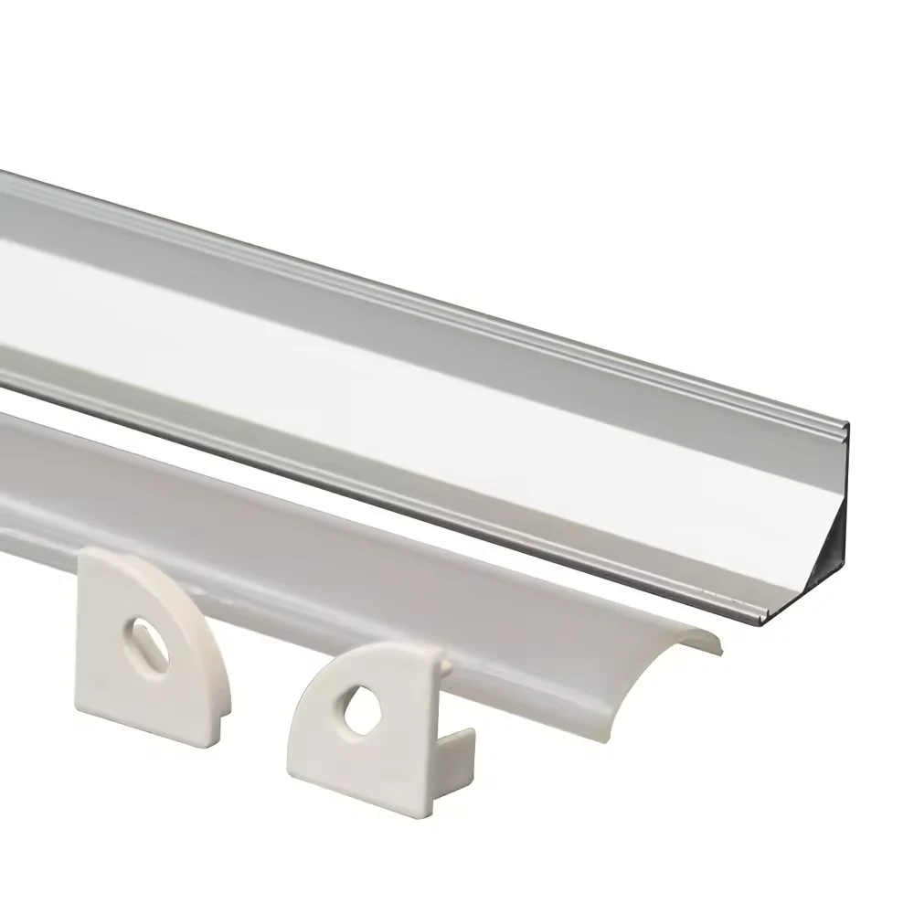 eSann 16x16mm Factory price wholesale 90 degree led aluminum corner profile for led strip light