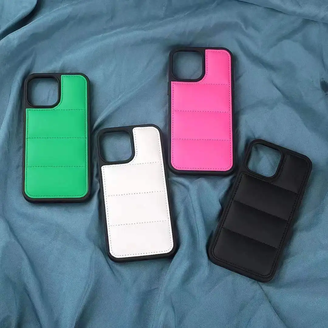 Puffer funda armor case For 6 7 8 Plus SE 2022 Shockproof TPU PC new design back covers For iPhone 13 Pro Max