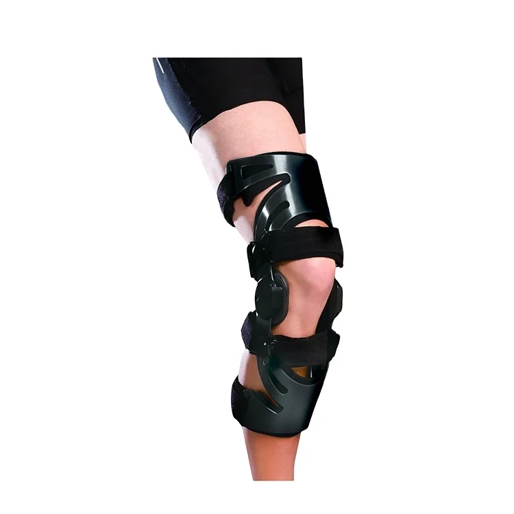 OL-KN035 Health Products Functional Adjustable Knee Orthosis Brace For Ligament Damage