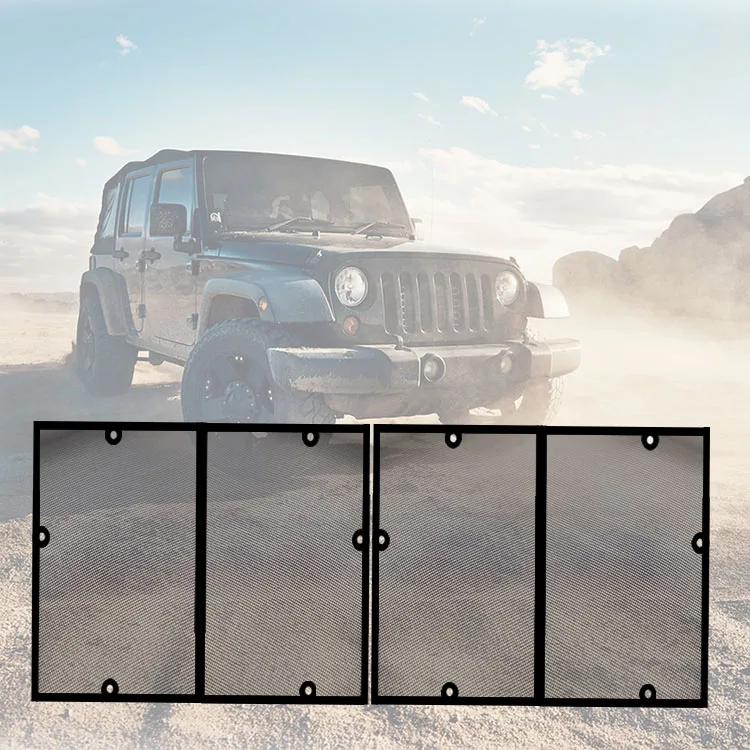 High Quality Auto Accessories Stainless Steel Car Protective Front Grille Insect Prevention Insert Mesh Net for Jeep Wrangler JL