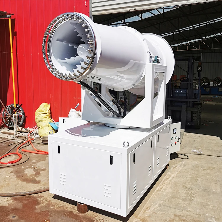 Shandong supply environmentally fog cannon dust suppression 60m best quality China sprayer with remote controller