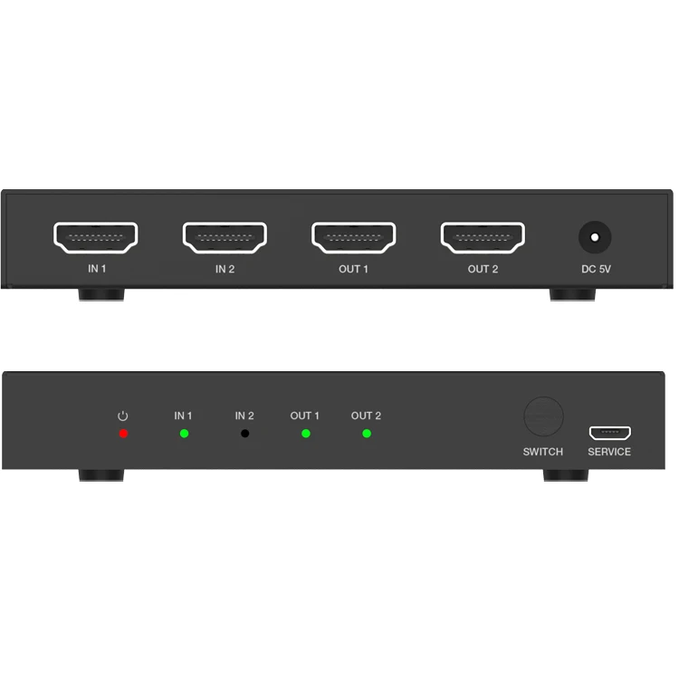8K HDMI Splitter Ultra HD 2.1 High Speed 48Gbps HDMI Switch 2x1 8K@60Hz 4K@120Hz Splitter Switcher