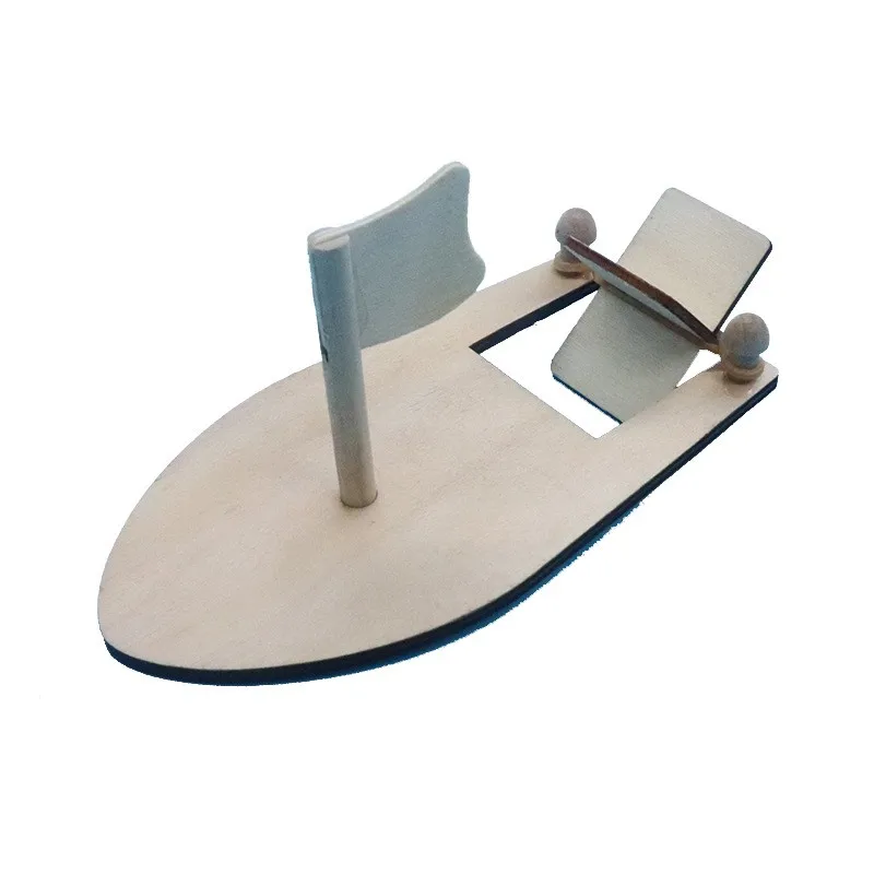 New creative wooden handmade diy sailboat children assemble coloring educational toy