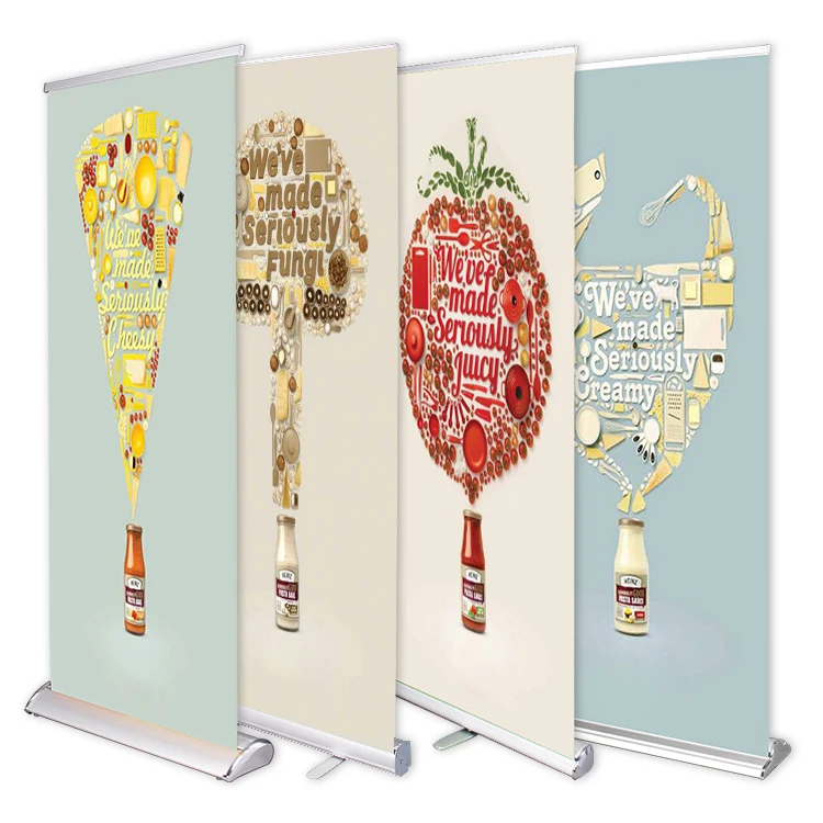 
hot sale adjustable trade show tension fabric banner stand roll up display 