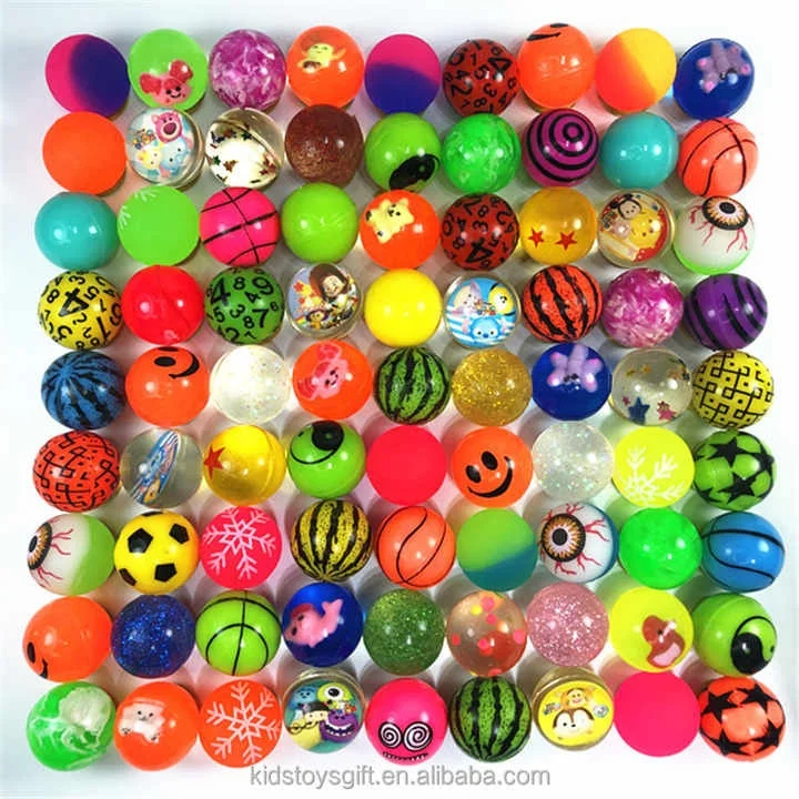 Wholesale New Designs 27mm 32mm 35mm 38mm mixed style Bouncing ball For Vending Machine