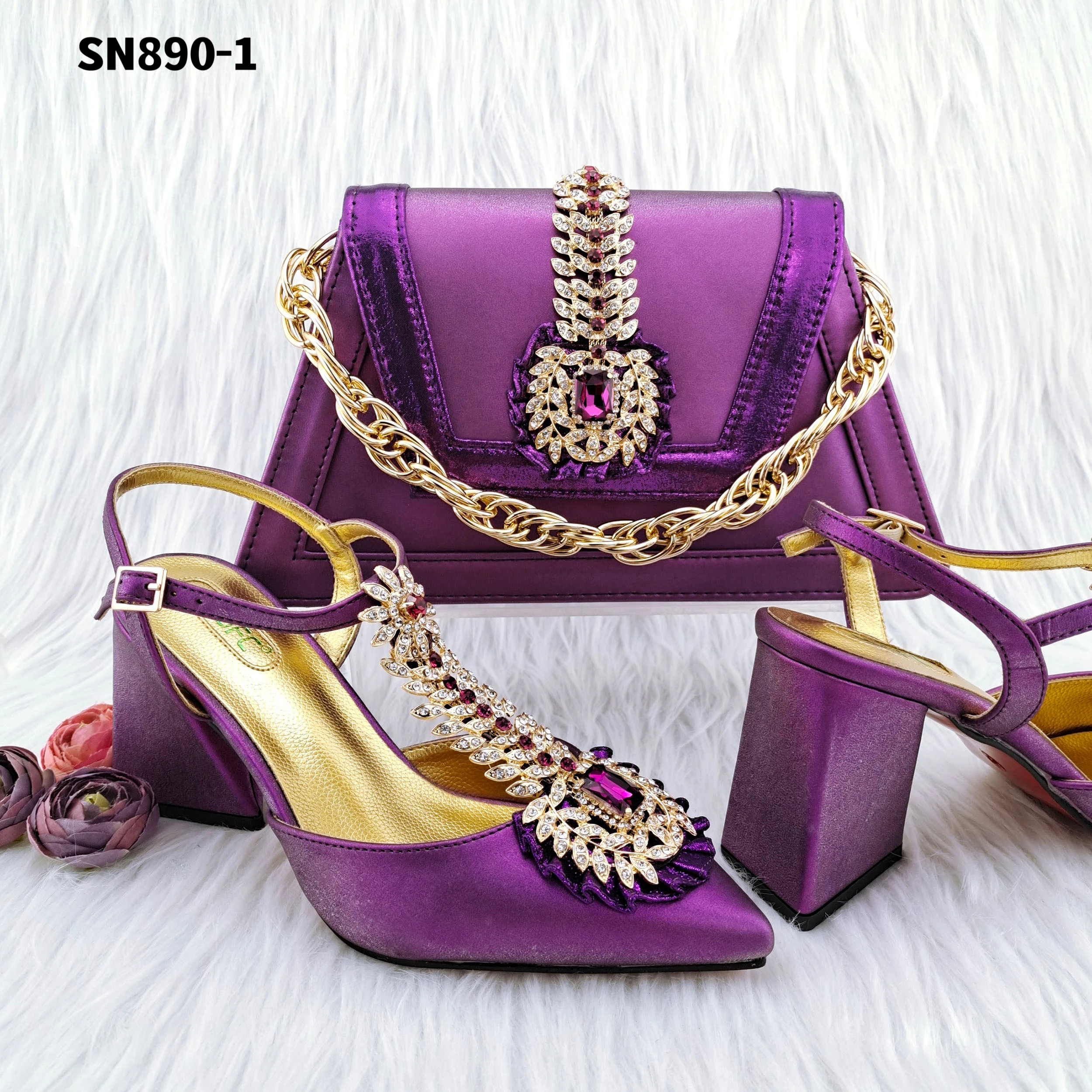 Комплект из туфель и сумок красивые итальянские туфли вечерние свадебные сумки на высоком каблуке