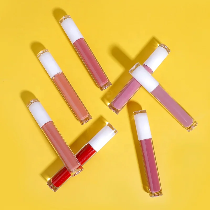lip painting vegan cosmetics clear tube lipgloss, matte velvet nude liquid lipstick private label lip gloss