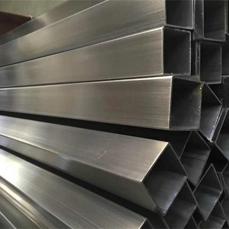 Square Rectangular Pipe SUS 201 304 316 316L Welding Seamless Stainless Steel  Polished Hairline 8K Decorative
