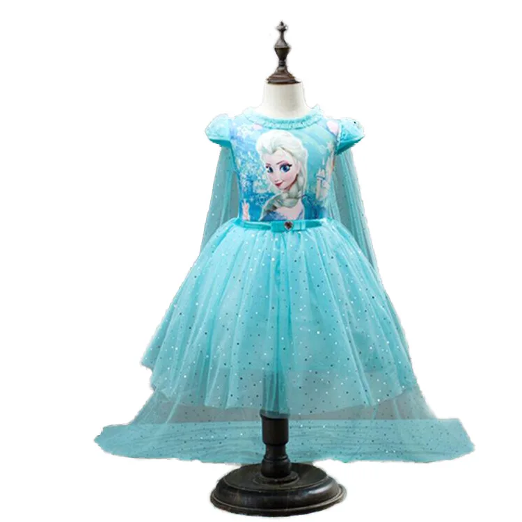 Hot sale children princess dress sequin cartoon party dresses